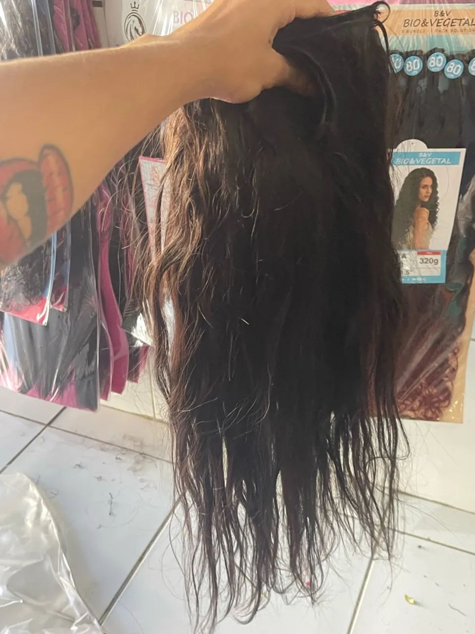 Cabelo humano 80cm 360 gramas 800$ - Foto 2