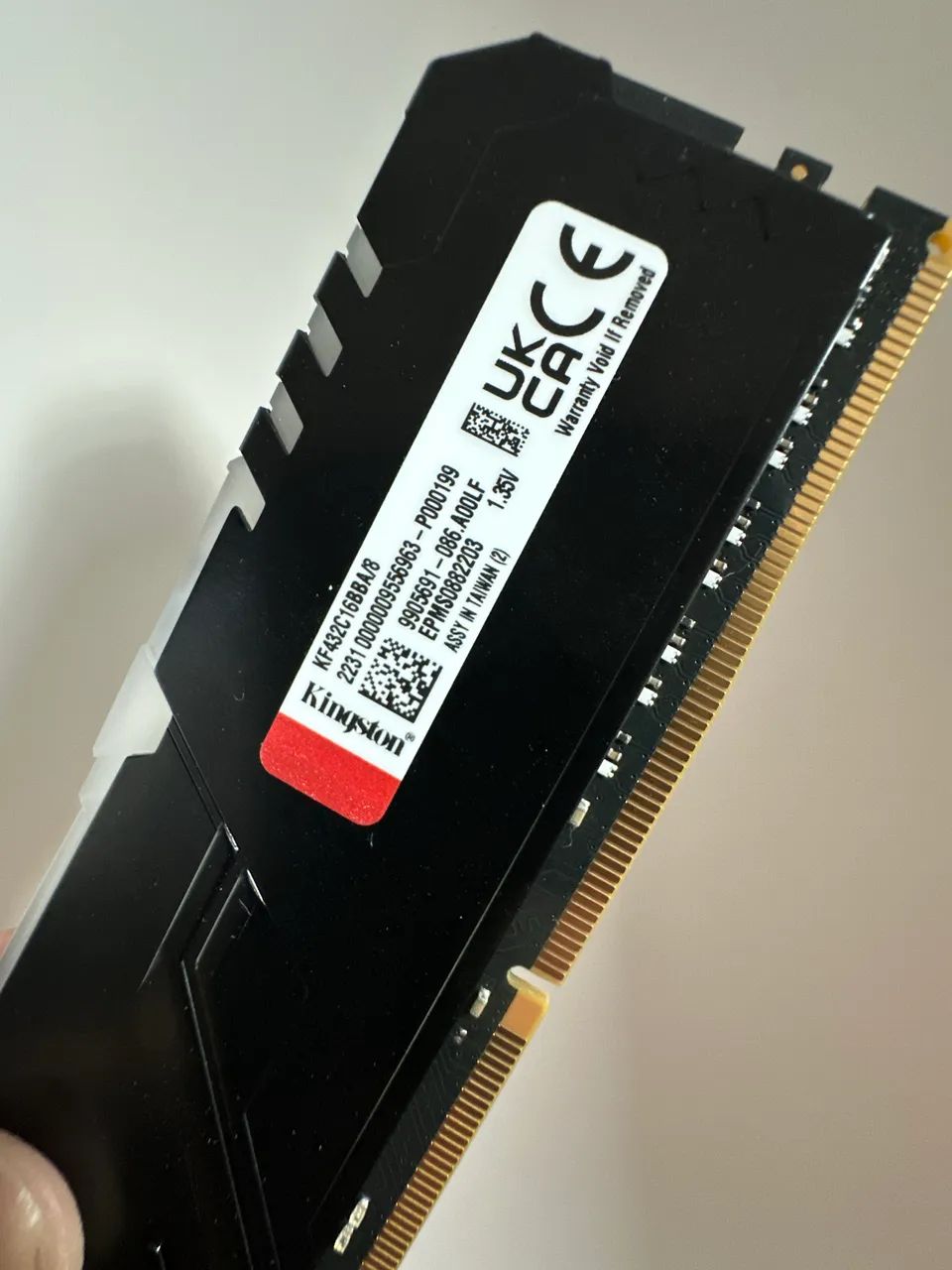 Memória Ram Kingston Fury Beast RGB 8gb DDR4 3200mhz CL16