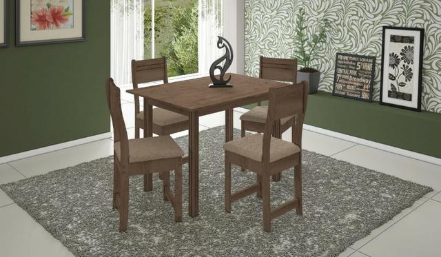 Conjunto de Mesa 4 Cadeiras Dallas Plus Indekes ( Em até 12 Vezes sem Juros )