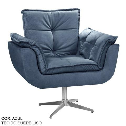 Poltrona Decorativa Opala Base Giratória Amarela Sala Escritório Recepção Varias Cores - Foto 4