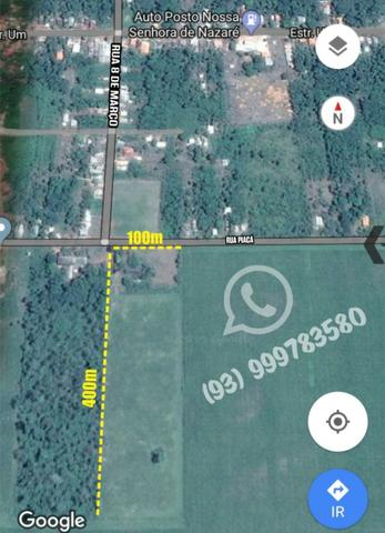 Vende-se Terreno medindo 100X400 em Belterra