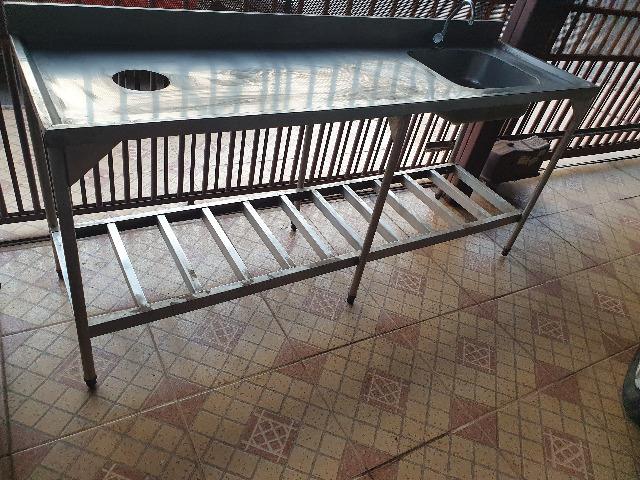 Mesa Pia Aço Inox