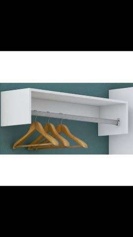 Araras para lojas com suporte de alumínio MDF - Cabideiro - Foto 2