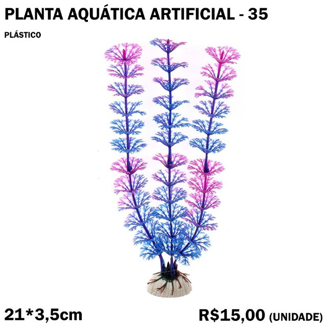 Planta Aquática Artificial 21cm