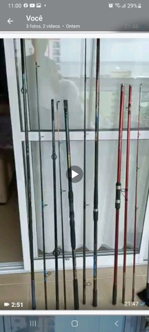 Varas e Molinetes de Pesca