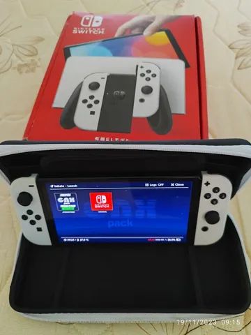 Nintendo Switch Desbloqueado + Sd 256gb + Case + Suporte