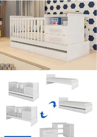 Berço 100% MDF Multifuncional Americana 6 em 1. São Produtos Novos Direto da Fábrica! - Foto 3