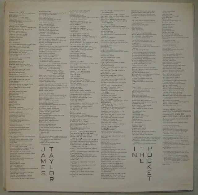 Lp James Taylor 1976 In The Pocket, Disco Vinil Com Encarte - Foto 4