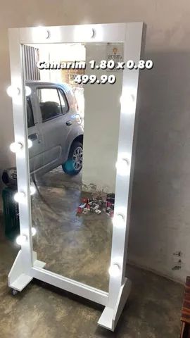 Espelho camarim com luzes 