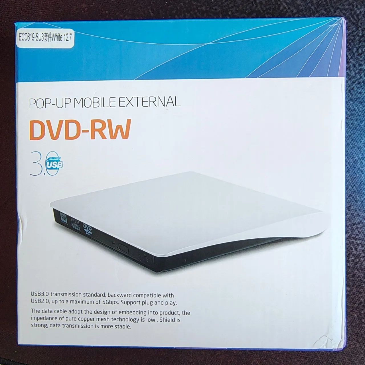 Gravador de CD/DVD Externo - DVD-RW, DVD+RW, CD-RW - Foto 6