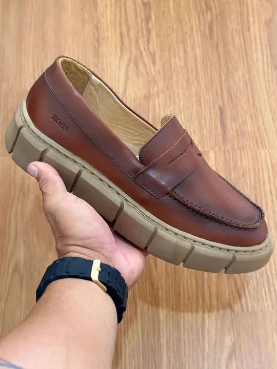 Sapato todo fechado boss casual Masculino Boss - Preto - Foto 2