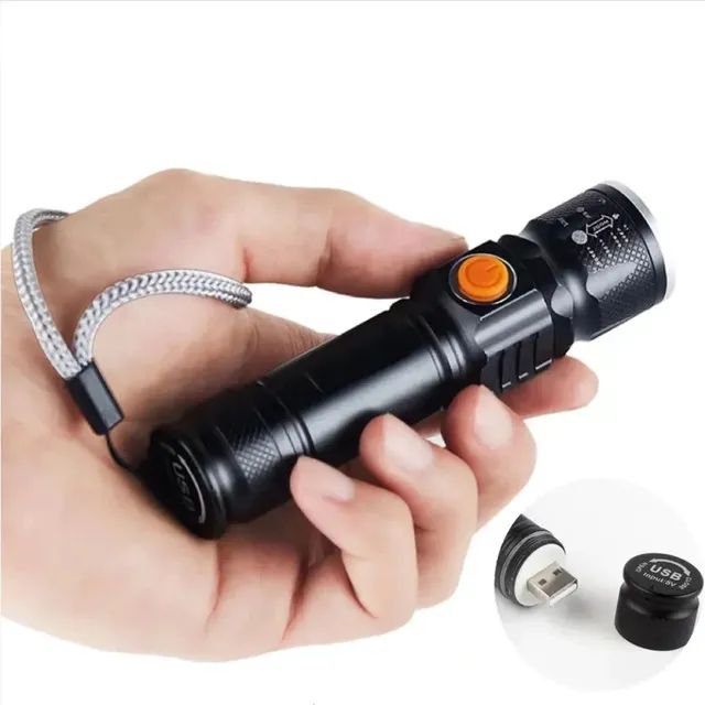 Lanterna de led recarregável USB - Foto 5