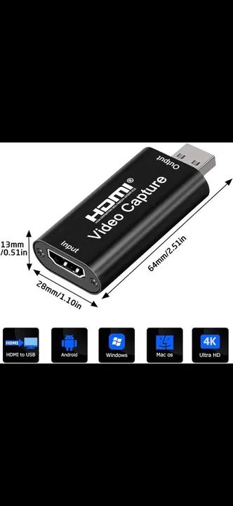 Capturador de Vídeo HDMI para PC/Laptop 4K