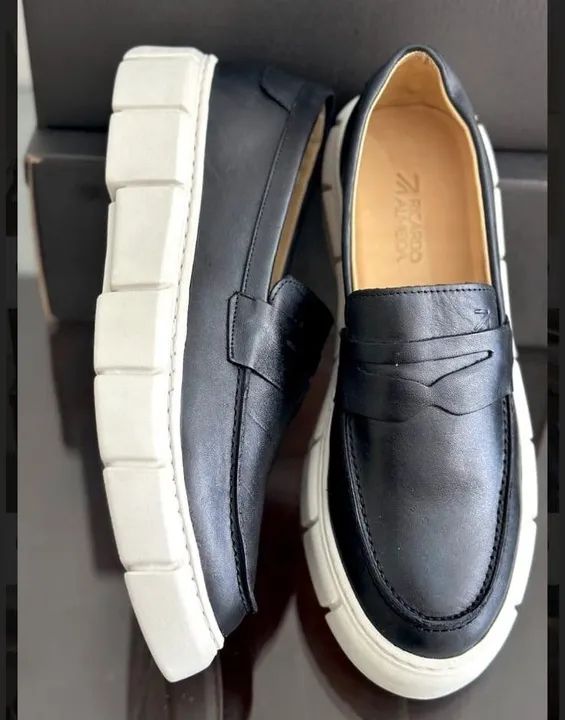 Sapato todo fechado boss casual Masculino Boss - Preto - Foto 3