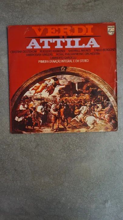 Disco vinil Opera Attila de Verdi