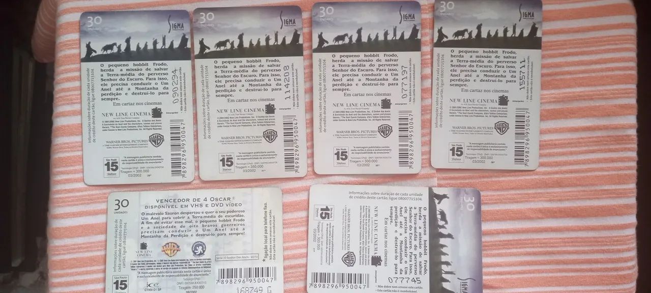 Cartão Senhor dos Anéis - Foto 2