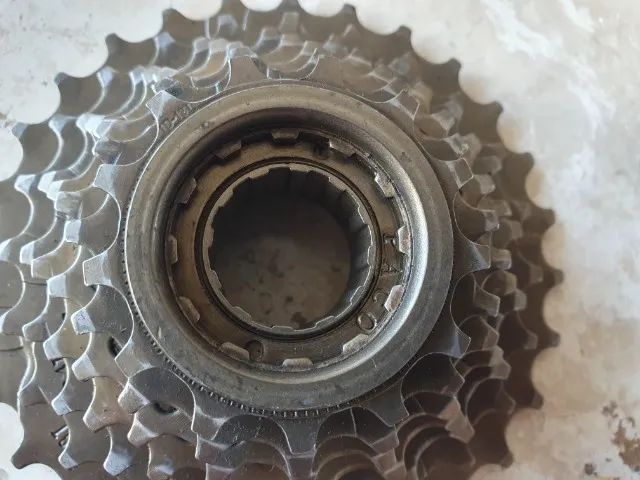 Corrente Index + Roda Livre Catraca 7v/21v Rosca 13-28 Index Paco - Foto 2