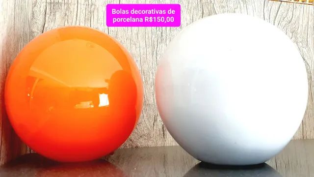 Bolas decorativas de porcelana 