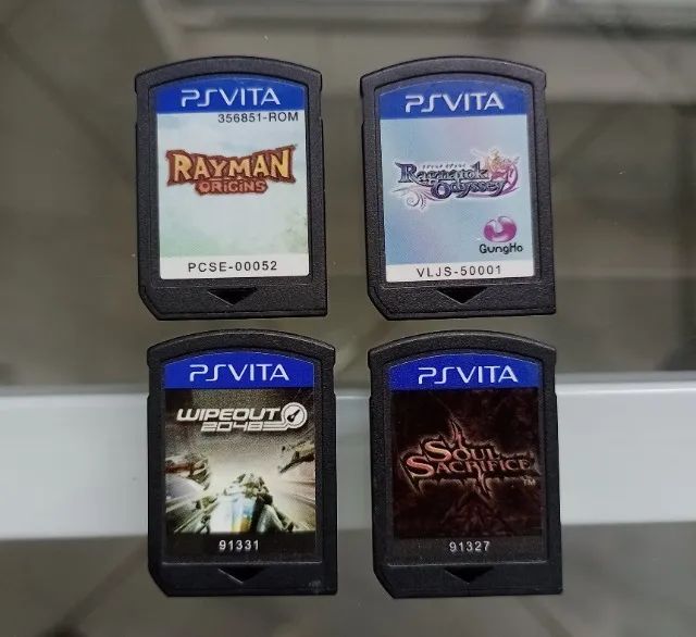 Lote 4 x Jogos Playstation PS Vita, Rayman, Ragnarock Odyssey, Wipeout, Soul Sacrifice - Foto 2