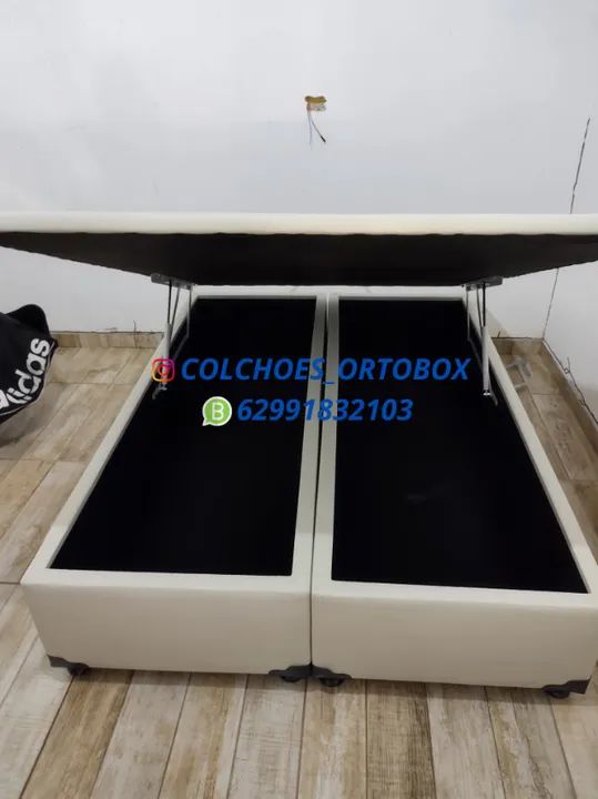 Cama Box Baú Casal inteiro com pistões hidraulicos - Foto 3
