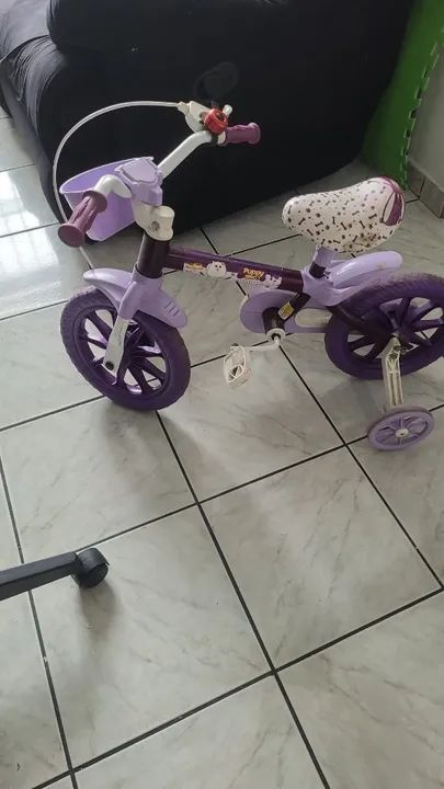 Bicicleta Infantil Rosa - 12 Polegadas - Foto 2