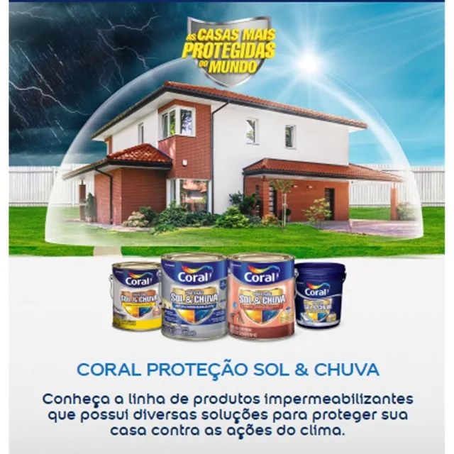 Tinta Coral Sol & Chuva Acríllico Total Premium 18L  - Foto 2