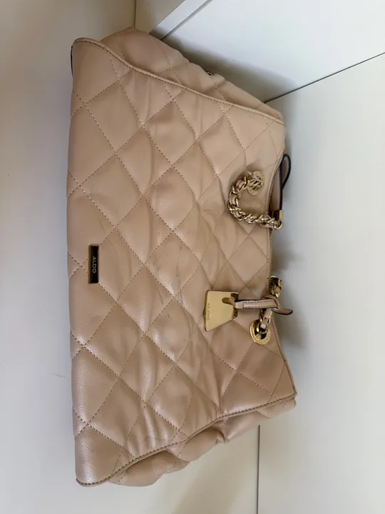 Bolsa de ombro feminina bege