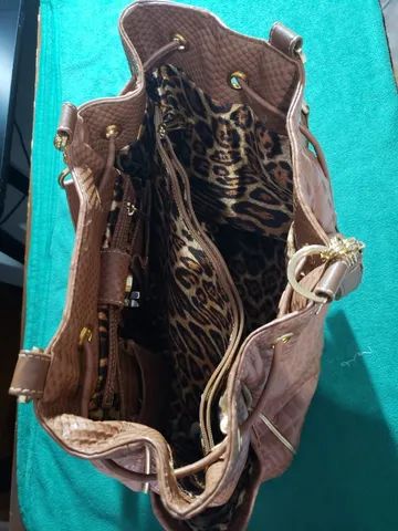 Bolsa Carmen Steffens de couro texturizado - Foto 4