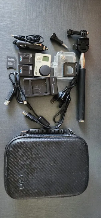 Go Pro Hero 3+ e acessórios