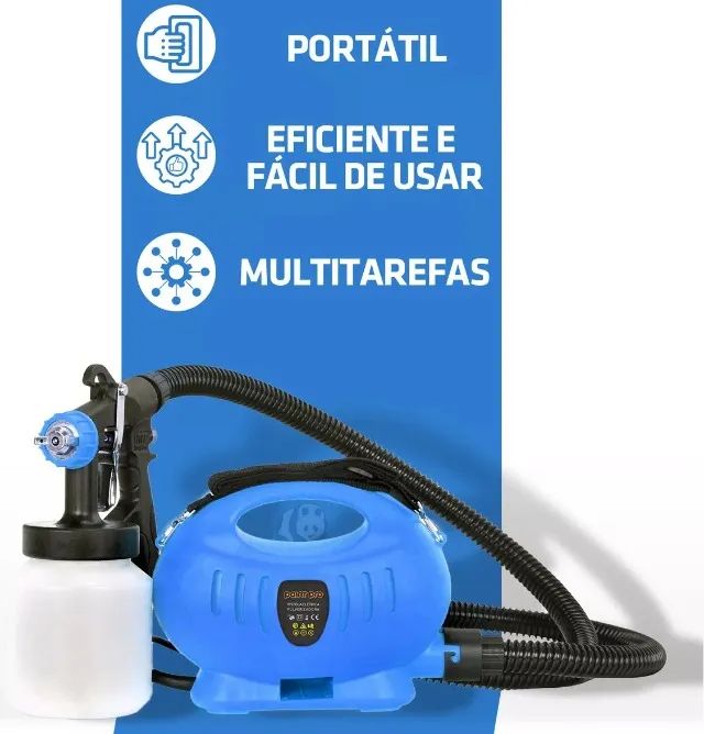 Pistola de Pintura Pulverizadora Tinta com Bico de Metal Compressor de Tinta Viscosímetro  - Foto 3