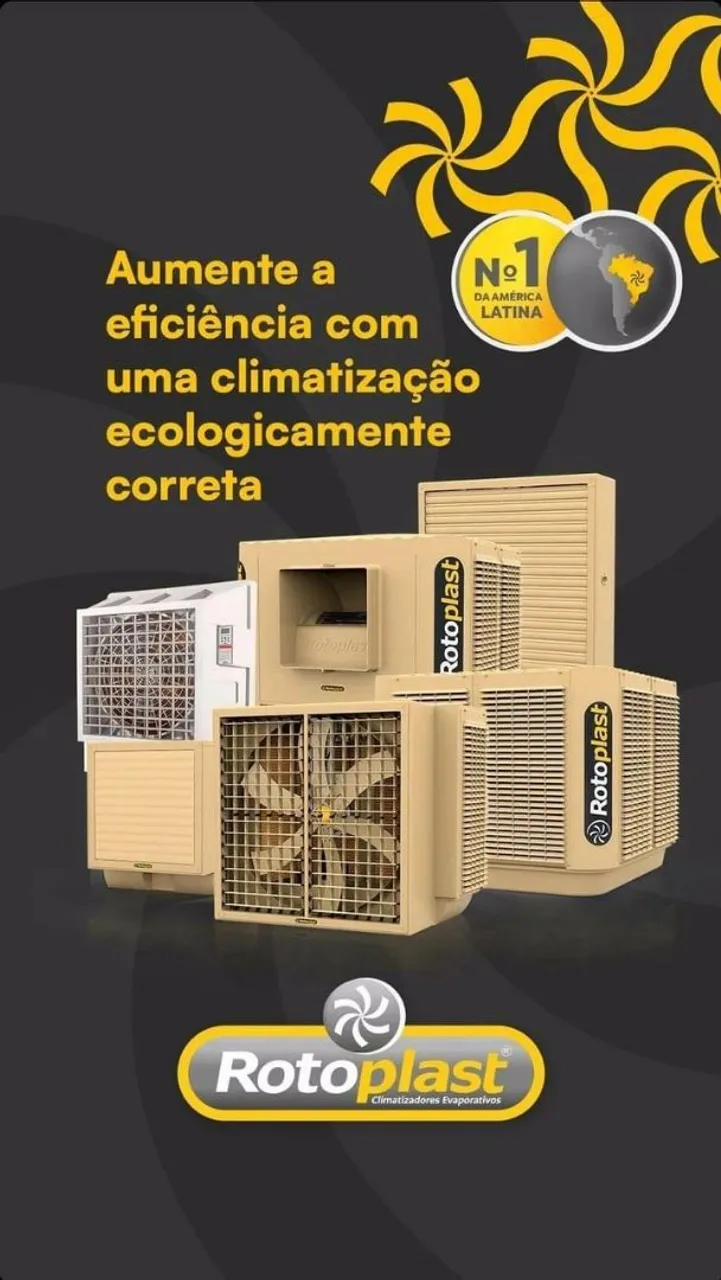 Climatizador Evaporativo Rotoplast - O Nº1 da América Latina!