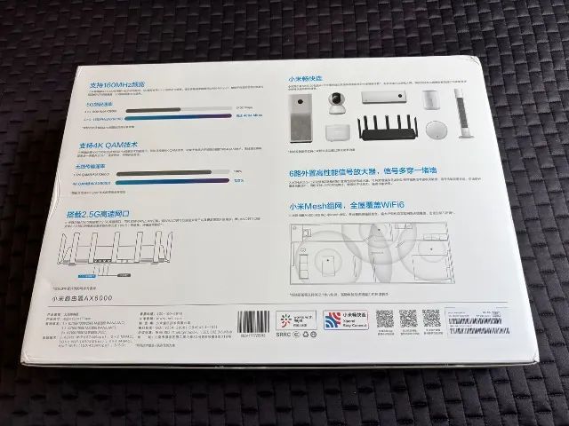 Roteador Xiaomi AX6000 Aiot 6000 Mbs Wi-fi6 Vpn 512mb Preto WiFi forte - Foto 6