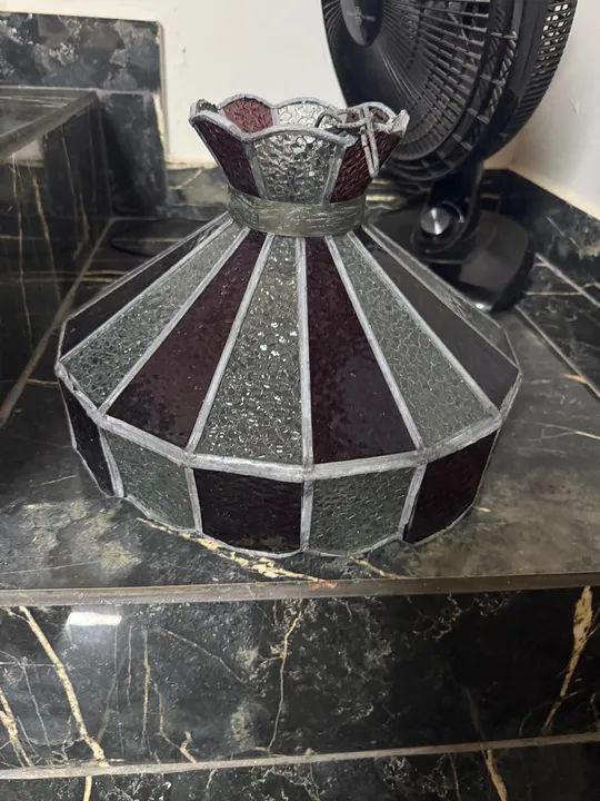 Lustre de vidro e estanho - Foto 4