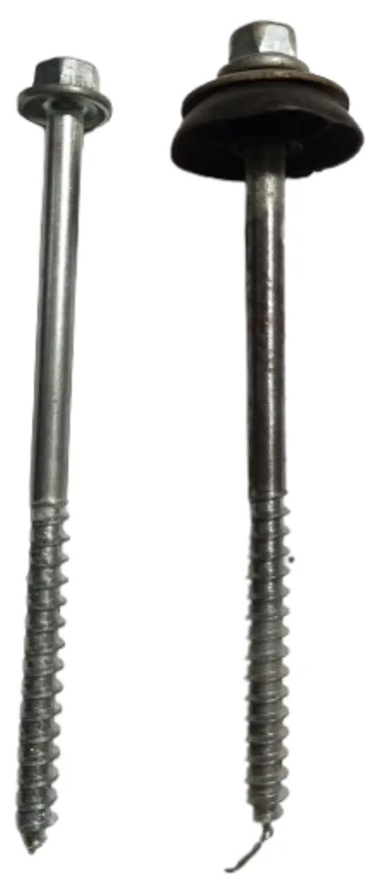 kit 19 Parafuso p/Telha sem Arruela De Vedação 5/16 x 110mm 