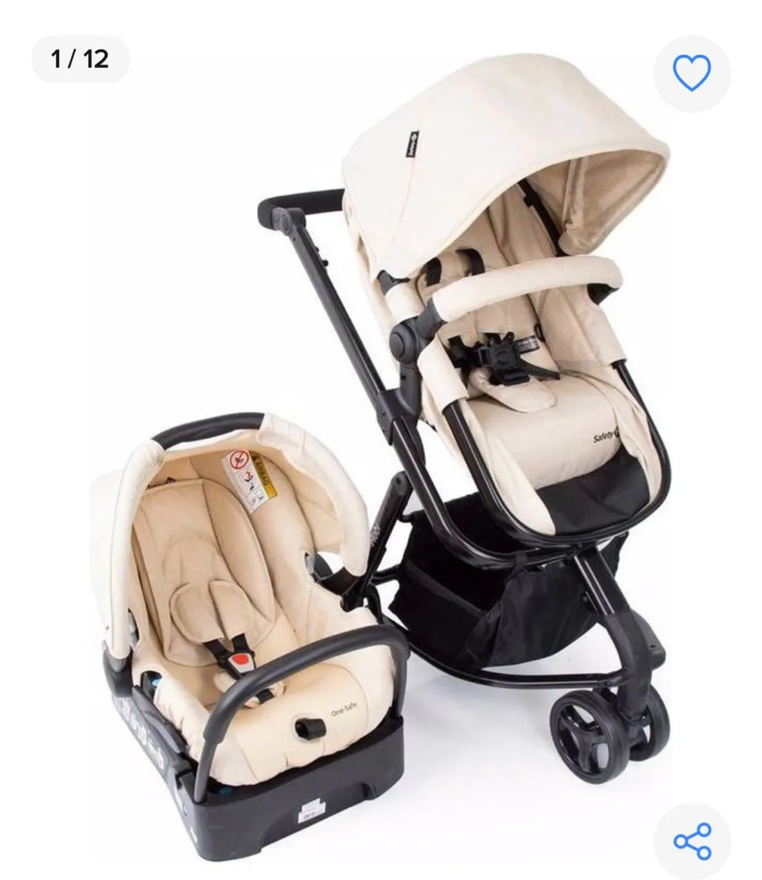 Carrinho de Bebê com Bebê Conforto - Safety 1st