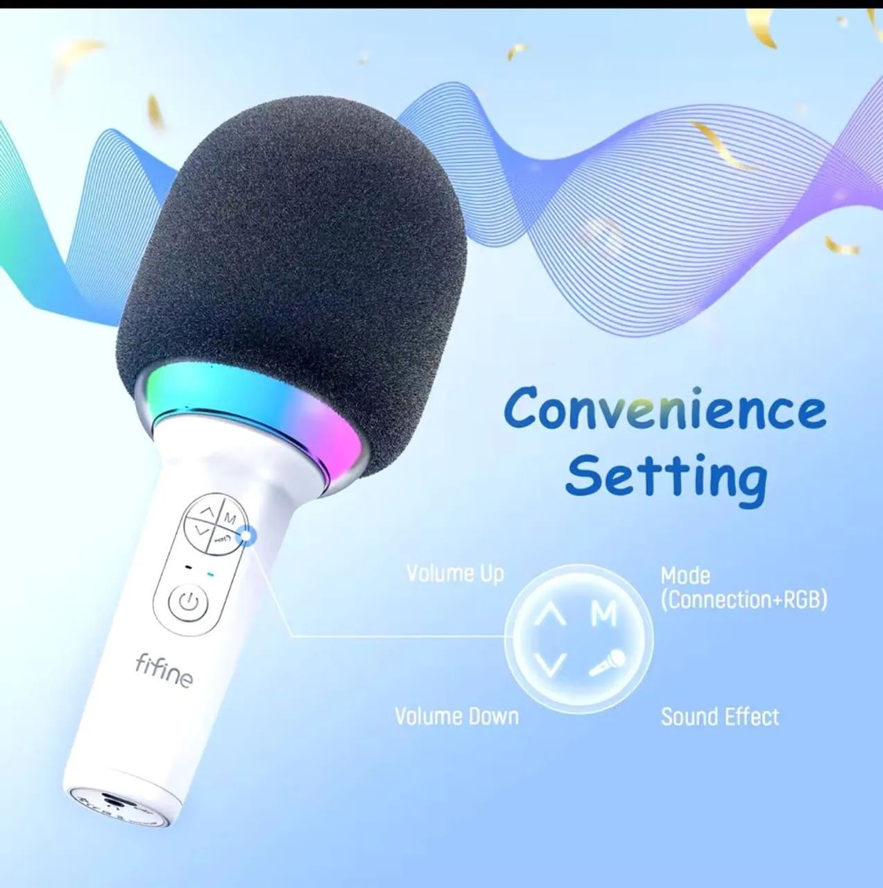 Microfone para karaokê fifine  - Foto 2