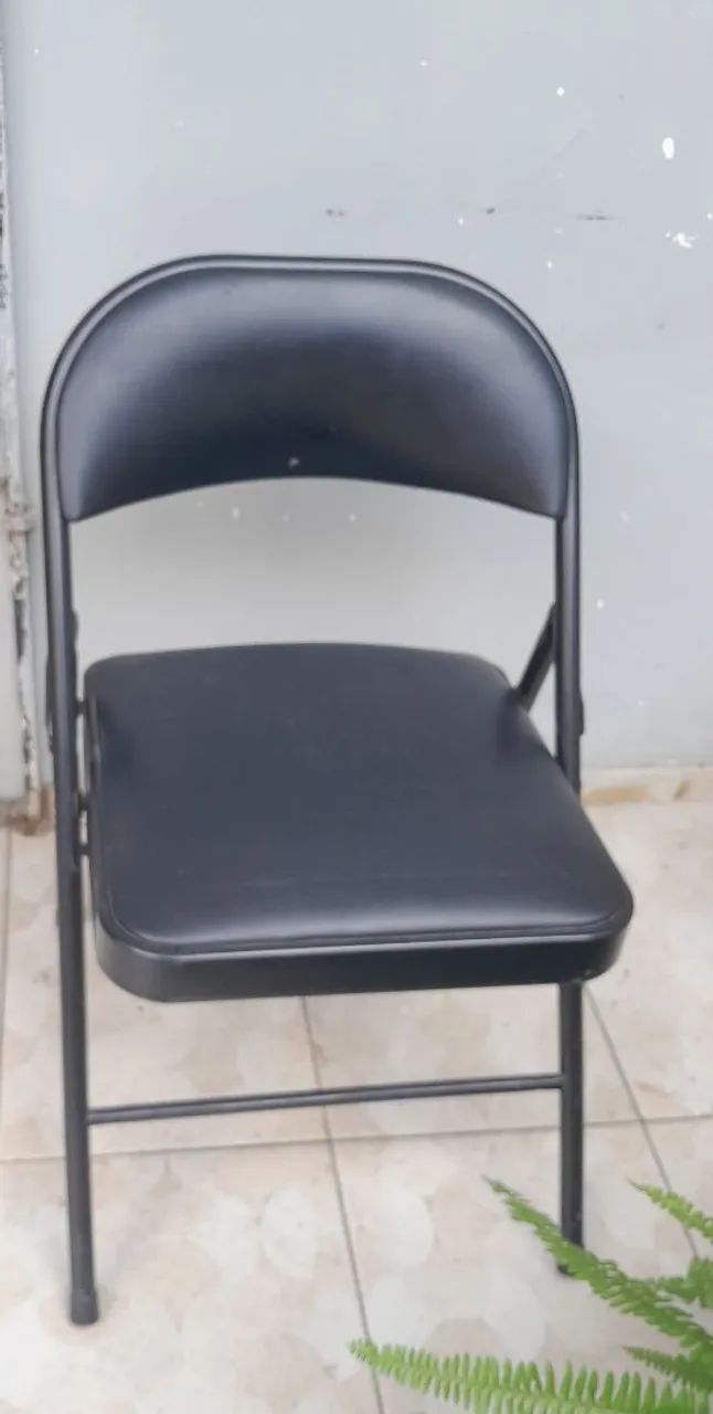 Cadeira Dobrável Preta - Foto 4