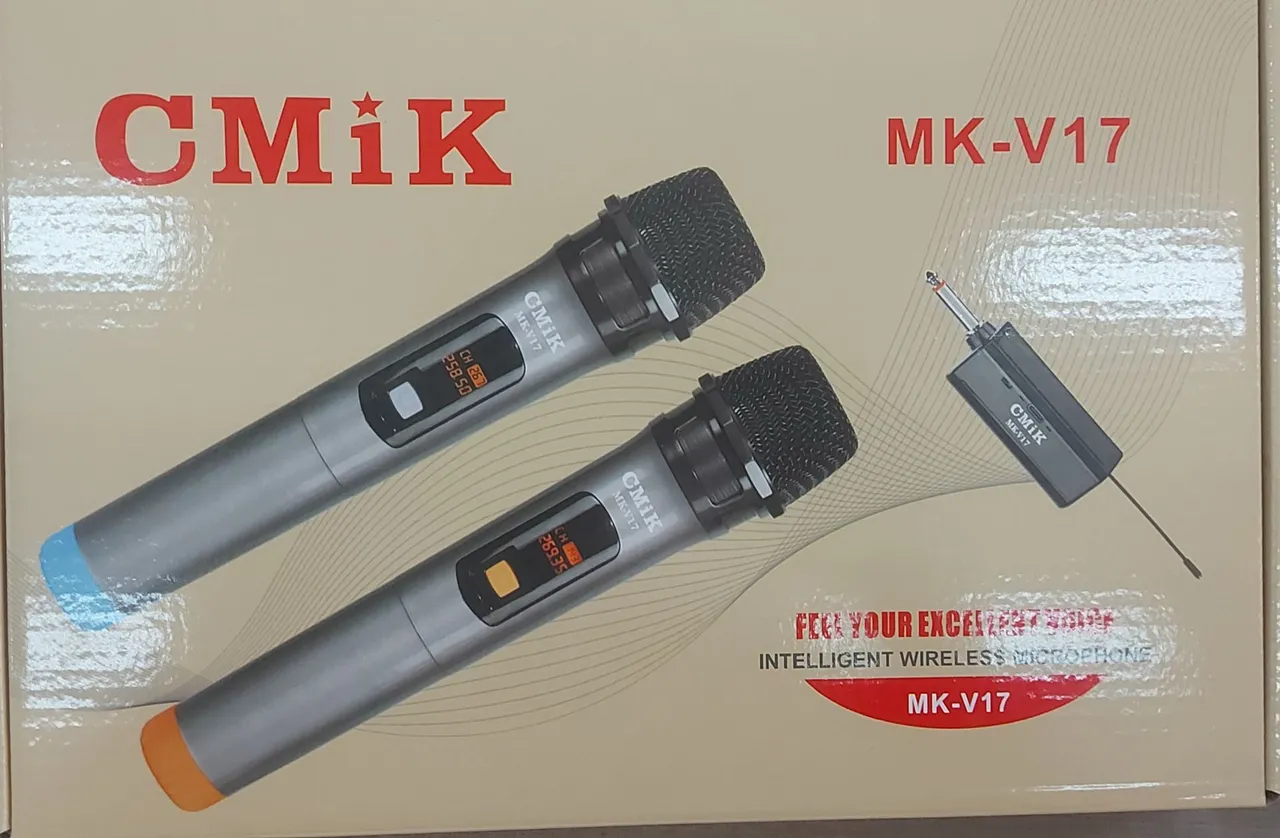 Microfone sem fio CMiK MK-V17 - Qualidade e praticidade