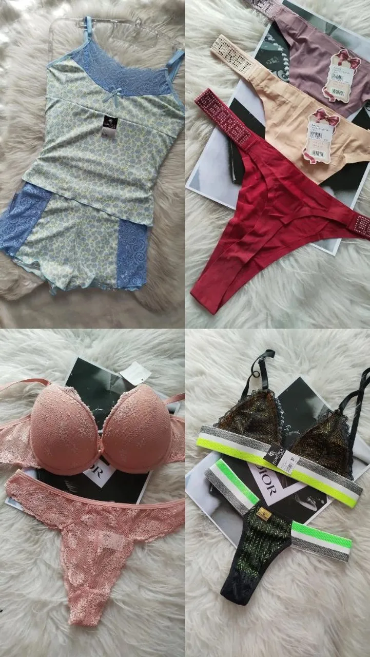 Conjunto Lingerie e Pijama Feminino