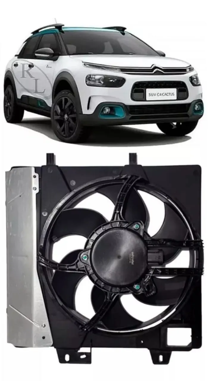 Eletroventilador Ventoinha Citroen C4 Cactus 1.6 2019 - 2021 Câmbio Manual