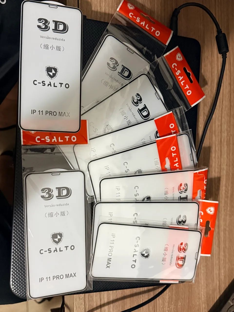 Películas de vidro iPhone  11 Pro Max (9 unidades)