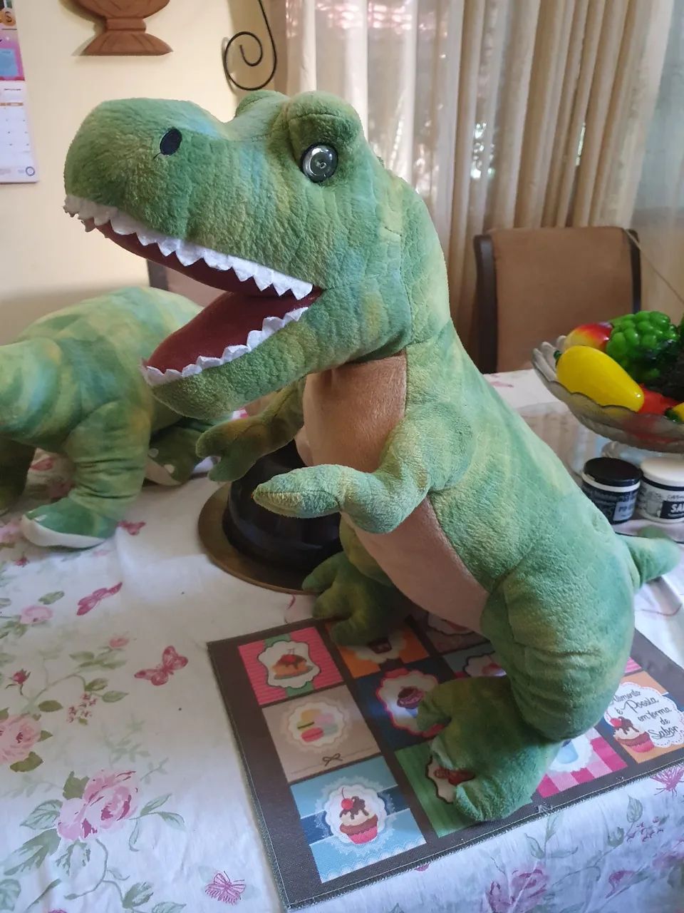 Conjunto de Dinossauros Hugfun com 2 pelúcias  - Foto 4