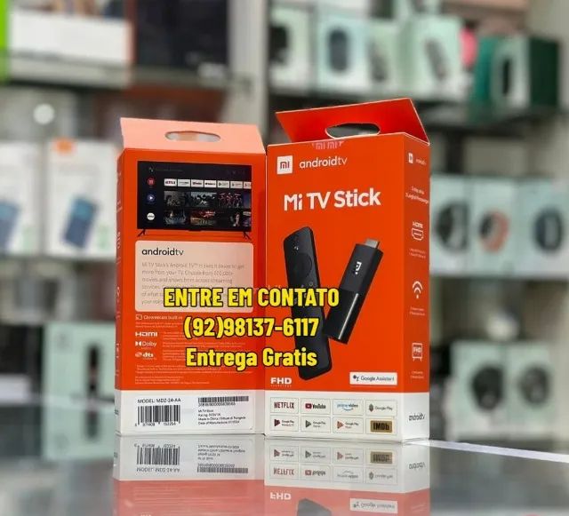 Xiaomi Mi Tv Stick 4k 2gb De Ram Canais E Apps Em Stream - Entrega das 9 ate as 22hrs