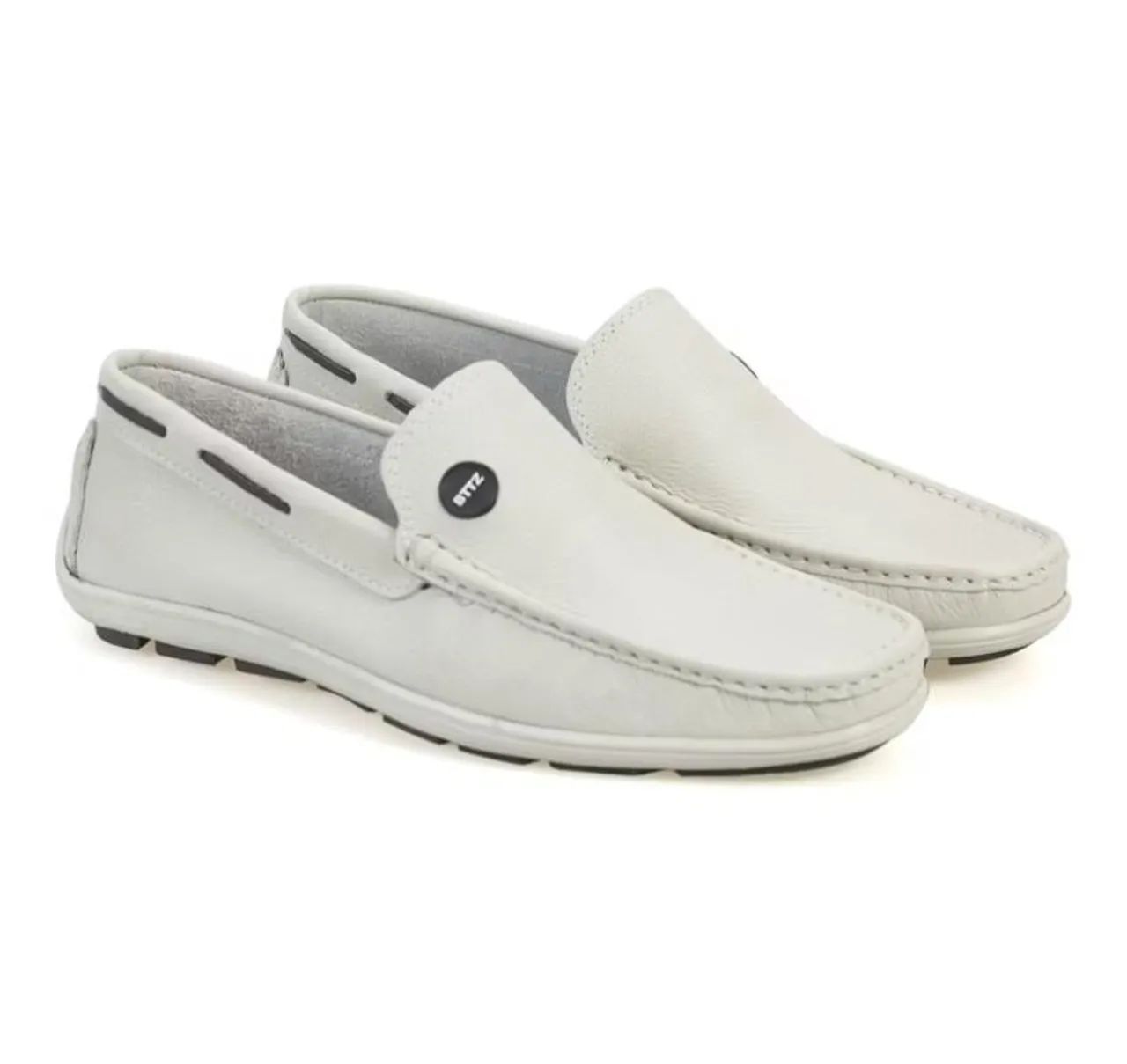 Driver Masculino Gelo Couro Legítimo Mocassin Slip On Calçados