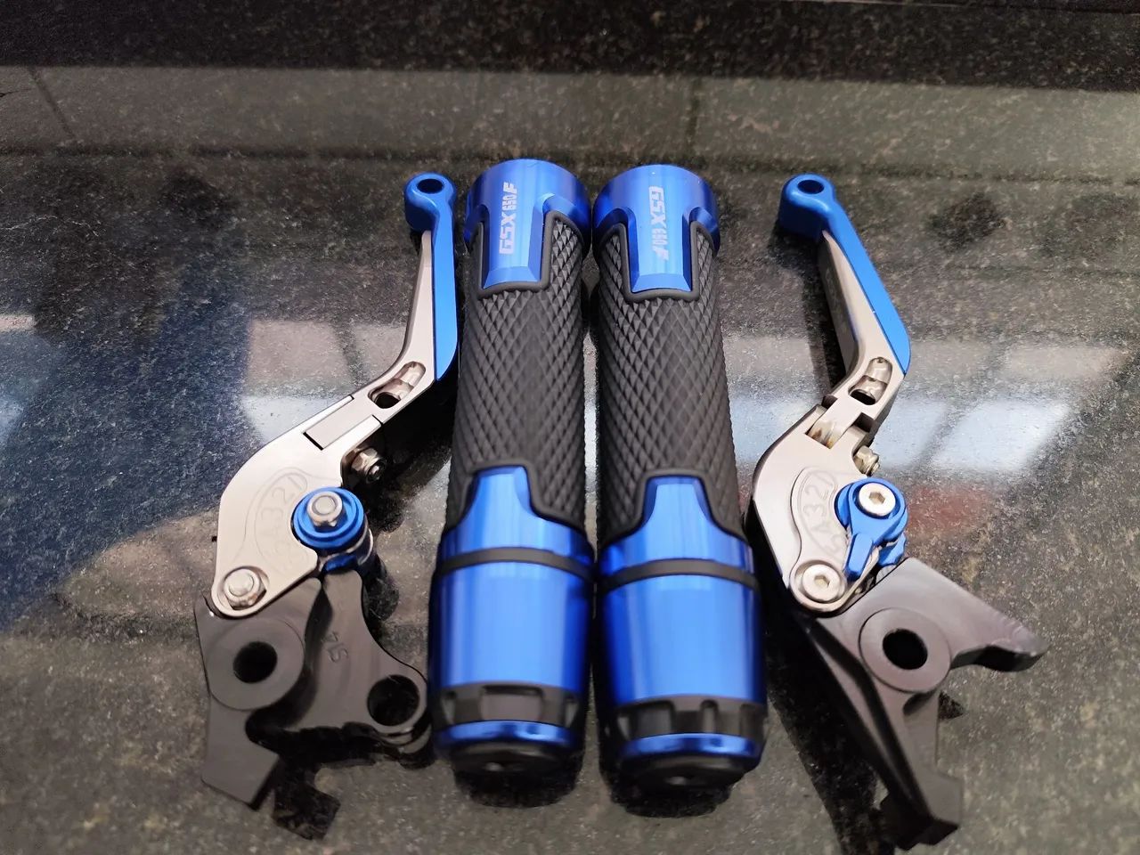 Manetes + Manoplas + Retrovisores Esportivos Suzuki GSX 650F e BANDIT  - Foto 2