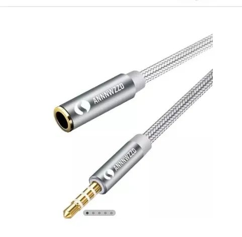 Cabo de Extensão de áudio 3.5mm para Conectar Auxiliar para computador e Celular