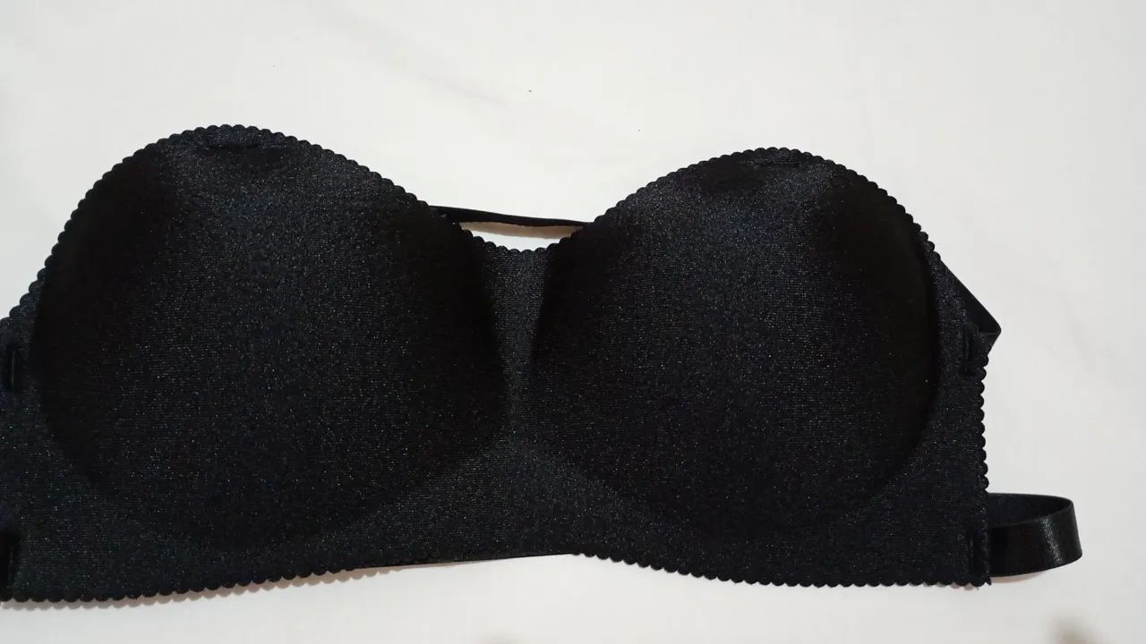 Sutiã Tomara que Caia Preto - com enchimento mãozinha 