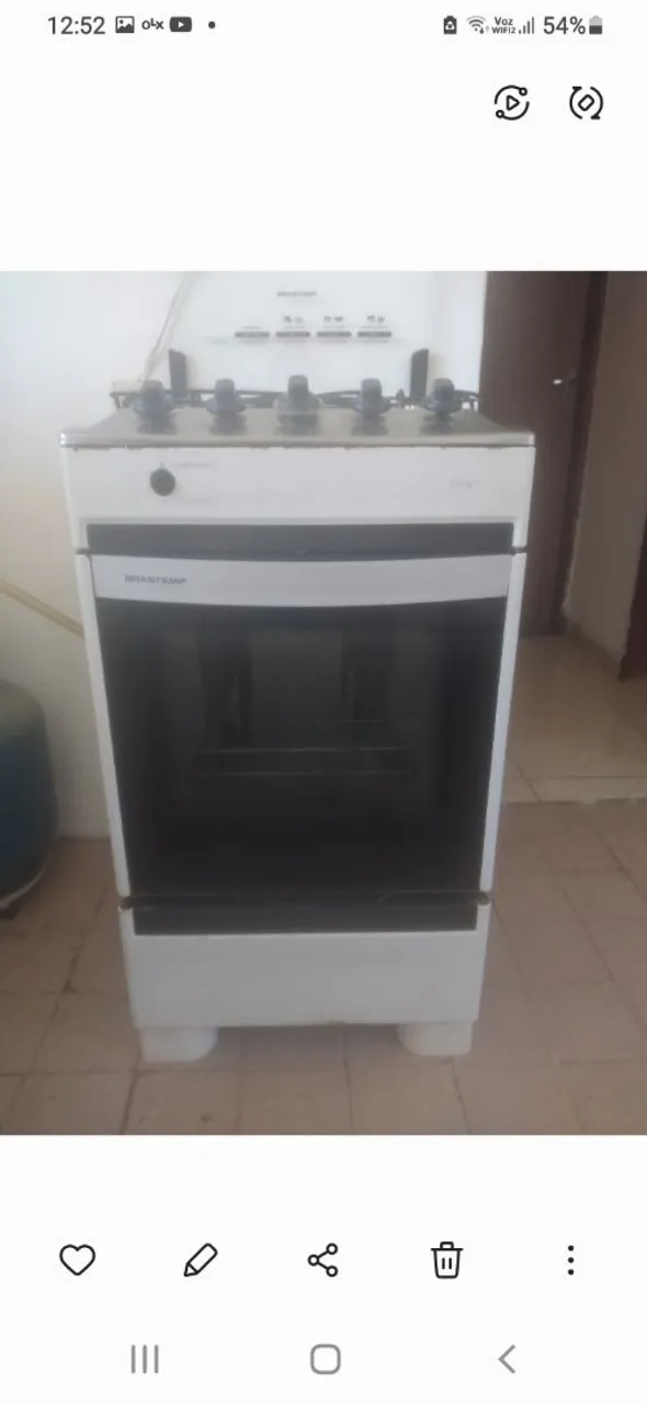 Fogão 4 bocas Brastemp, usado em ótimo estado