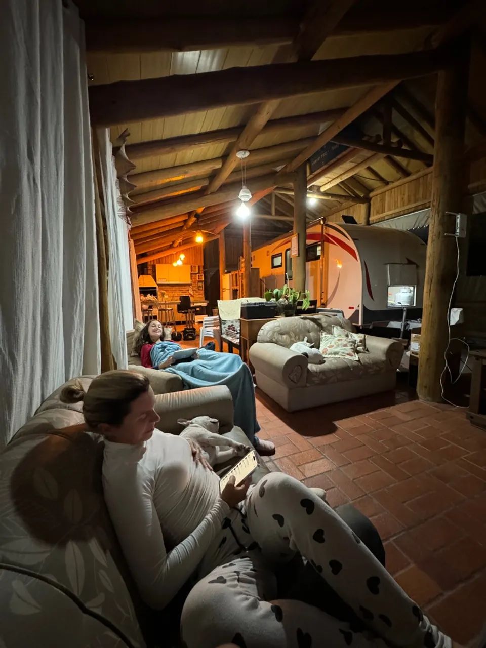 Cobertura camping da Pinguela  garagem  para motorhome  - Foto 5