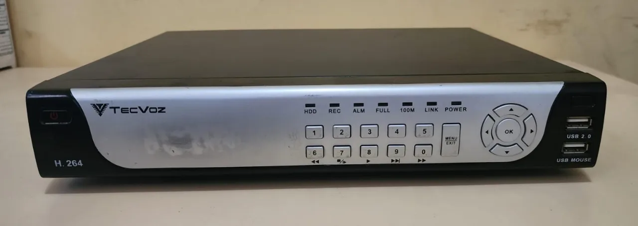 DVR TECVOZ H.264 8ch - 500gb